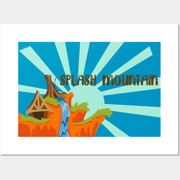 Splash Mountain Wall Art by Unicorn Artist